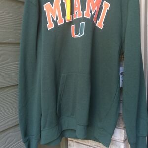 Stadium Athletics Dark Green Miami Hurricanes Hoodie